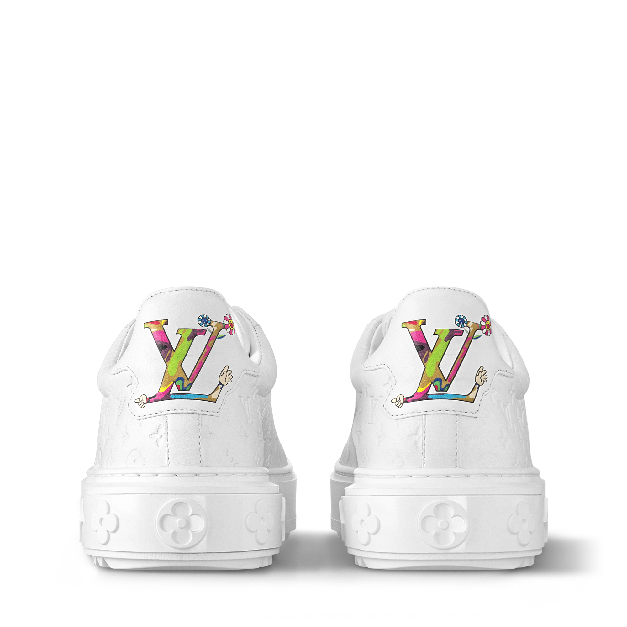 lv time out sneaker pink